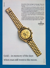 Omega Speedmaster Moon Watch Original Vintage Print Ad picture