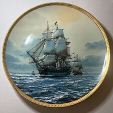 1987 Collectors Plate Bonhomme Richards Tom Freeman USA Greatest Sailing Ships picture