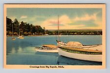 Big Rapids MI-Michigan, Scenic General Greetings, Antique, Vintage Postcard picture