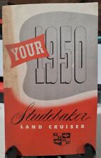VINTAGE 1950 STUDEBAKER LAND CRUISER OWNERS MANUAL ANTIQUE ORIGINAL ESTATE FIND  picture