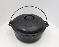 Estate VTG Griswold No 9 Tite Top Cast Iron Dutch Oven 834 Pan 2552 Lid As Found picture