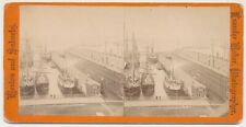 BOSTON SV - Harbor Ships - Leander Baker 1870s picture
