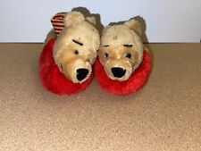 Vintage Disney Winnie the Pooh Plush House Slippers for Child Size 3/4 Pre-Owned picture