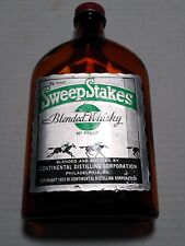 Rare Vintage Sweepstakes  Blended Whisky Bottle 90 Proof 3/4 Pint  Phila, Pa . picture