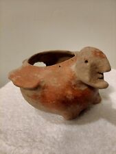 pre Columbian pottery very old bird like figure with short wings & tiny holes . picture