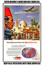 11x17 POSTER - 1947 High Moments Over the Mediterranean World Airlines picture