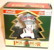 1995 Coca-Cola Polar Bear Collection Coke Ornament 