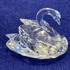 Vintage 1990's Swarovski Austrian Crystal Miniature Swan Figure - Collectible picture