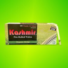 Kashmir Organic Hemp Tubes 1-1/4 Size Pre Rolled Cigarette Filter Tubes 200 Pack picture