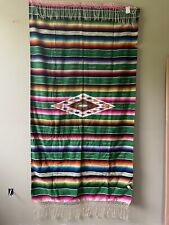 Antique Wool Southwestern Blanket 4’x8’ picture