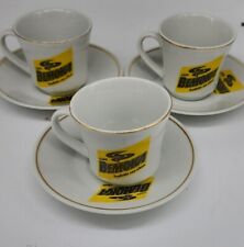 Vintage & Rare 3 Corona Cafe Royal Bemoka Cups & Saucers 1993 Colombia teacups   picture