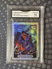 Spider-Man GMA Gem Mint 10 1994 Marvel Masterpieces #8 Holofoil Limited Edition picture