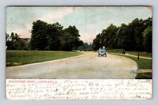 Cleveland OH-Ohio, Boulevard Drive, Motor Car, Antique Vintage c1910 Postcard picture