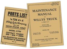 Willys MB Ford GPW Miltary Jeep Repair Maintenance Manuals TM 10-1513 TM 10-1348 picture