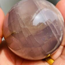 199g Gorgeous Newfound Light Blue Rose Natural Quartz Crystal Sphere Healing picture