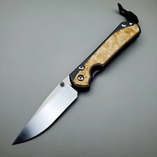 Chris Reeve Large Sebenza 31 Drop Point Blade Box Elder Inlay /Made In Idaho USA picture