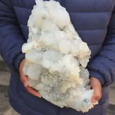 23.96lb Natural Large White Quartz Crystal Cluster Mineral Specimen Healing picture