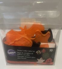 Vintage Wilton 1995 Spooky Halloween Cookie Cutters 2304-9210 Set of 10 NEW picture