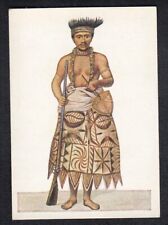 Vintage 1932 Ethnic Peoples Card Man From SAMOA picture