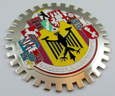 Grille Badge 10 cities German Germany car truck grill Deutschland chrome emblem picture