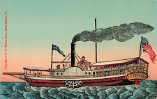 Burlington VT Vermont, The Vermont Steamboat Lake Champlain, Vintage Postcard picture