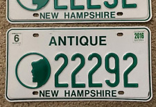 C5 Antique New Hampshire License Plate NH License 