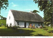 Women at The Thatched Cottage, Bunratty Folk Park, Co. Clare, Ireland Postcard picture