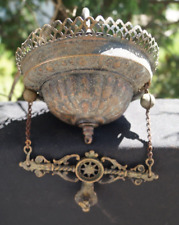 Antique 1860s - 1890s Oil Lamp Retractor - WORKS - Decorative - Bradley Hubbard? picture