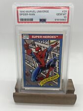 1990 Marvel Universe Spider-Man Marvel (MCU) #29 Card PSA 10 Gem Mint Spiderman picture
