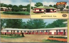 Vintage MONTICELLO, Fla. Postcard 