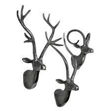 Metal Large Wall Mount Deer Head Set of 3 pcs  Stag Heads Wall Sculptures picture