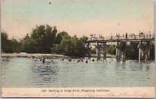 KINGSBURG, California HAND-COLORED Postcard 