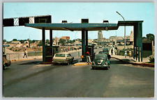 Laredo, Texas - Toll Gate at Mexican Customs - Vintage Postcard Posted picture