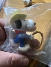 Rare Vintage Snoopy Cowboy with Lasso United Feature Syndicate PVC 1966 1958 picture