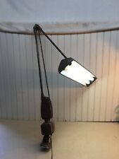 Vtg Floating Industrial Lamp Vintage Light swing arm Drafting lamp Clamp On Desk picture