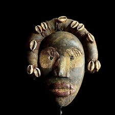 African Tribal Mask Wood Hand Carved Wall Hanging Mask Africa Dan Mask-G1119 picture