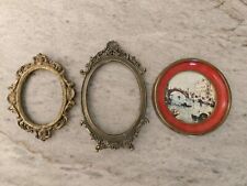 Antique Vintage Picture Frames Gold Art Decor Ornate made in Italy scroll lot Lt picture