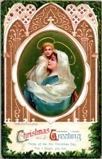 Christmas Postcard Mary & Jesus  Christmas Greeting 1912                   H-050 picture