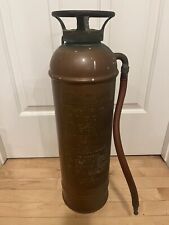 Vintage Antique ALERT fire extinguisher Elmira, New York~Copper / Brass picture