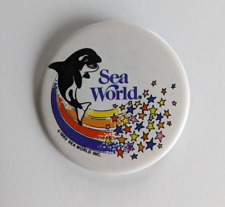 1985 Sea World Shamu A Star is Born Whale Pin Theme Park Florida picture