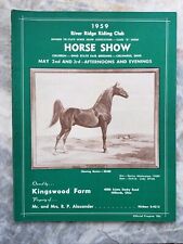1959 River Ridge Riding Club Horse Show Program, Upper Arlington, Ohio Area picture