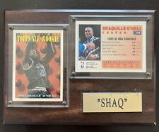 1992-93 Topps All Rookie Team #152 & 134 Shaq O'Neal Magic Cards on Plaque    picture