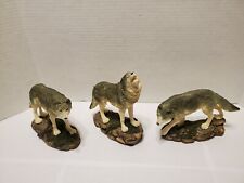 Wolf pack three wild life figurines picture