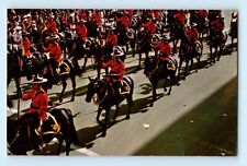 Calgary Alberta-Canada, Royal Canadian Mounted Police, Vintage 1960s Postcard C2 picture