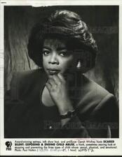 1992 Press Photo Oprah Winfrey in Scared Silent: Exposing & Ending Child Abuse picture