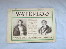 Waterloo: History, Monuments, Episodes Napoleon Wellington Booklet  c.1900 picture