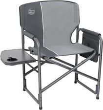 New Lightweight Oversized Camping Chair, Portable Aluminum Directors Chair -Grey picture