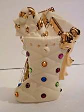 Lenox Jeweled Stocking Ornament Holiday 2005 Annual Christmas Ornament picture