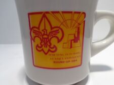 VINTAGE BOY SCOUT COFFEE CUP MUG SCOUTING IN EUROPE 1984 picture