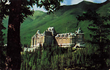 Banff Alberta Canada, Banff Springs Hotel Sulphur Mountain, Vintage Postcard picture